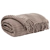 Signature Design Throws Mendez - Taupe Throw