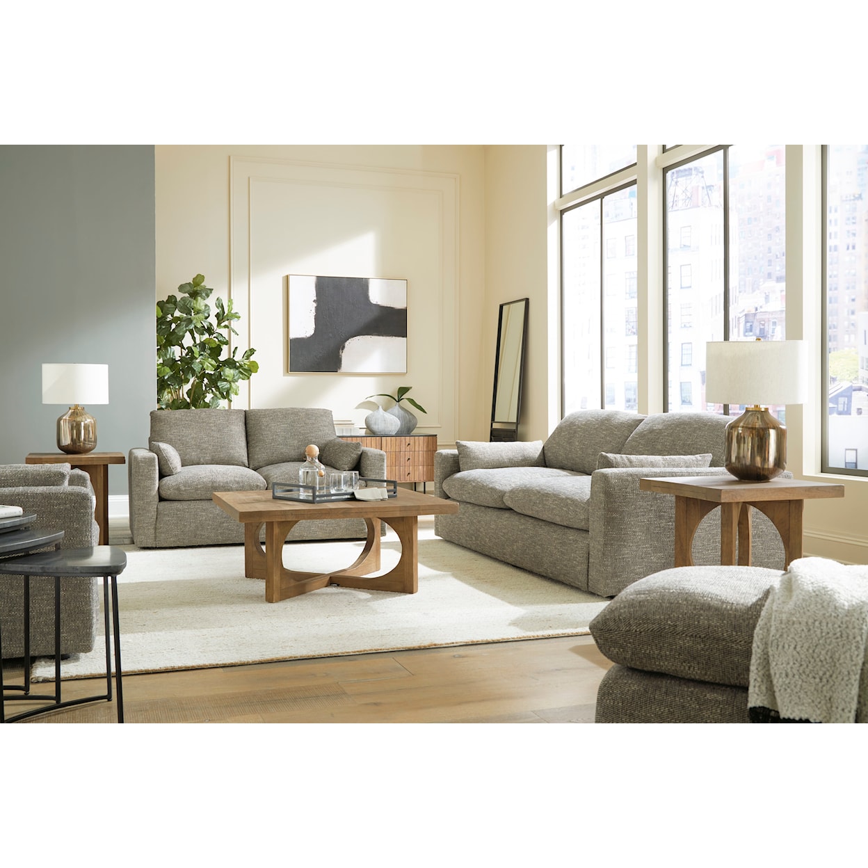 Benchcraft Dramatic Living Room Set