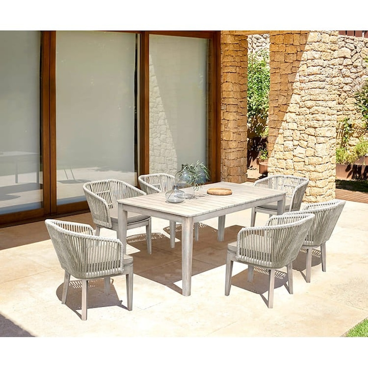 Armen Living Haiti Outdoor Dining Set