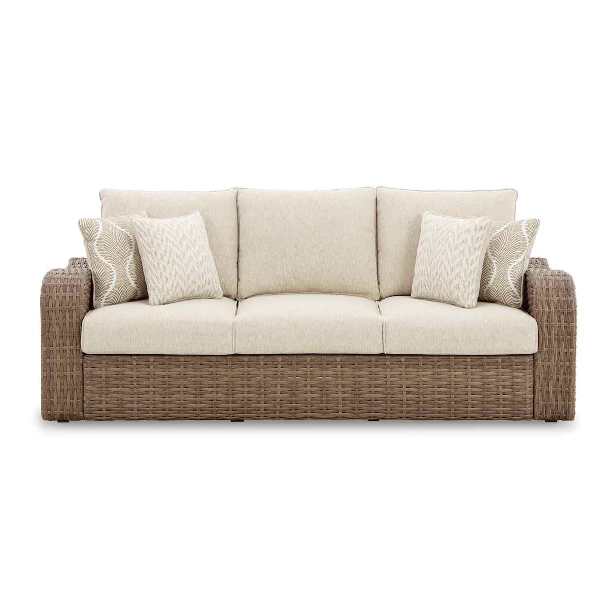 Ashley Signature Design Sandy Bloom Outdoor Sofa with Cushion