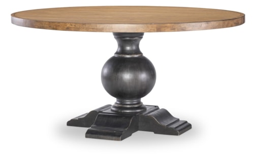 Transitional Round Dining Table