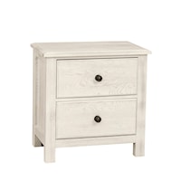 Casual 2-Drawer Nightstand with Soft-Close Drawers