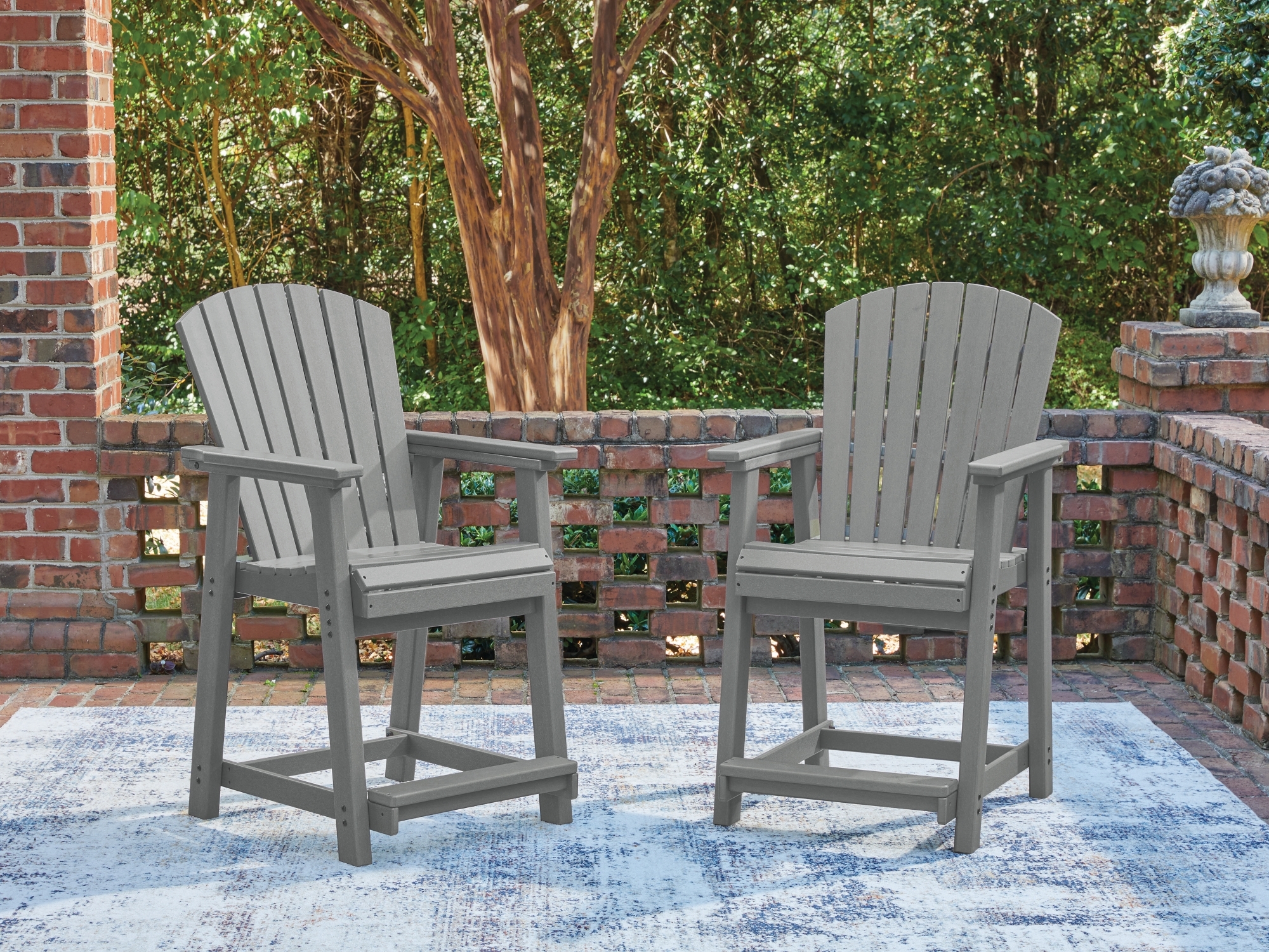 Signature Design by Ashley Sanctuary Beach Barstool (Set Of 2)