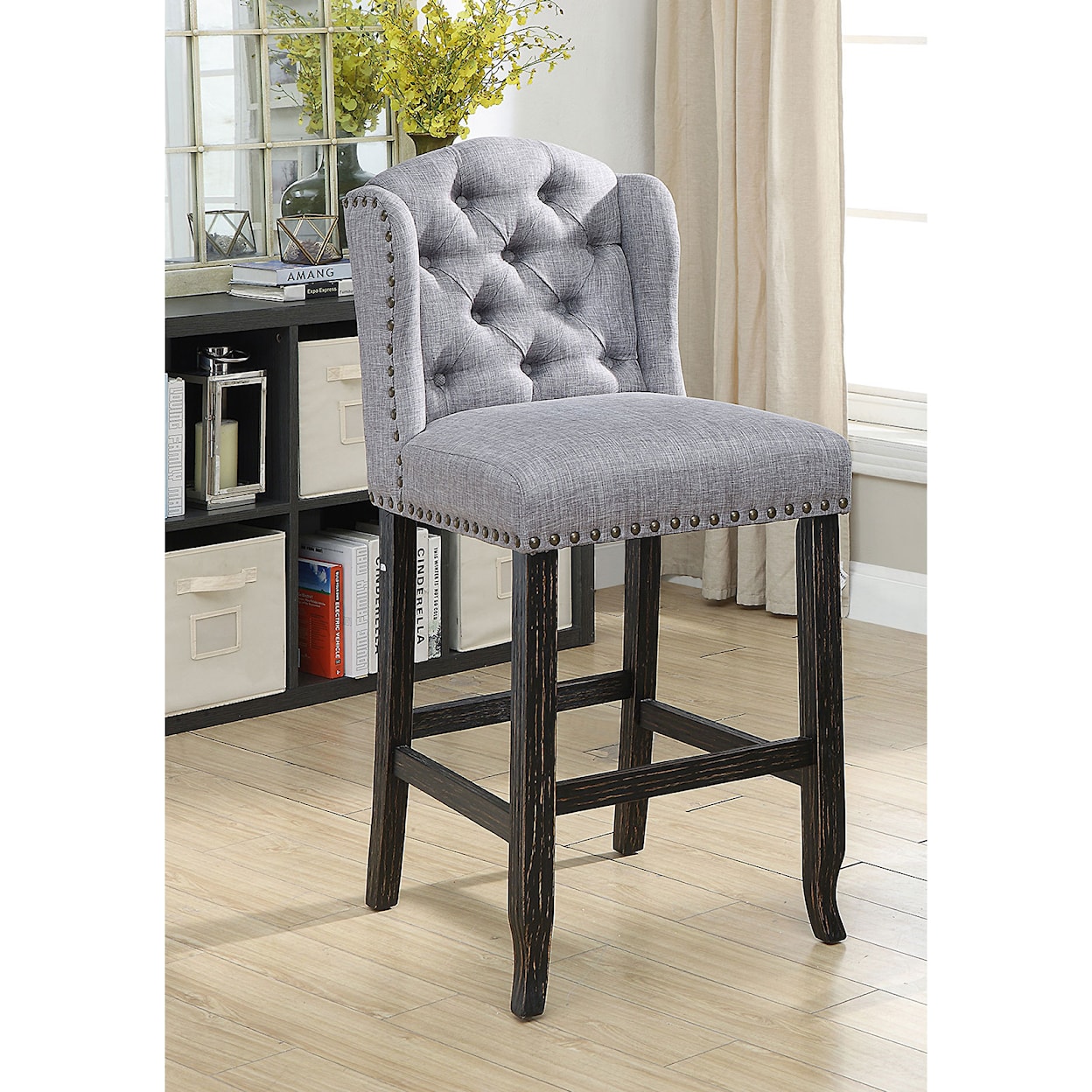 FUSA Sania Wing Back Bar Height Chair