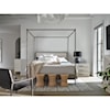 Universal Modern Farmhouse King Poster Bed