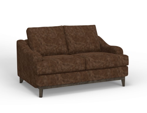 Mid-Century Modern Loveseat with Slope Arms