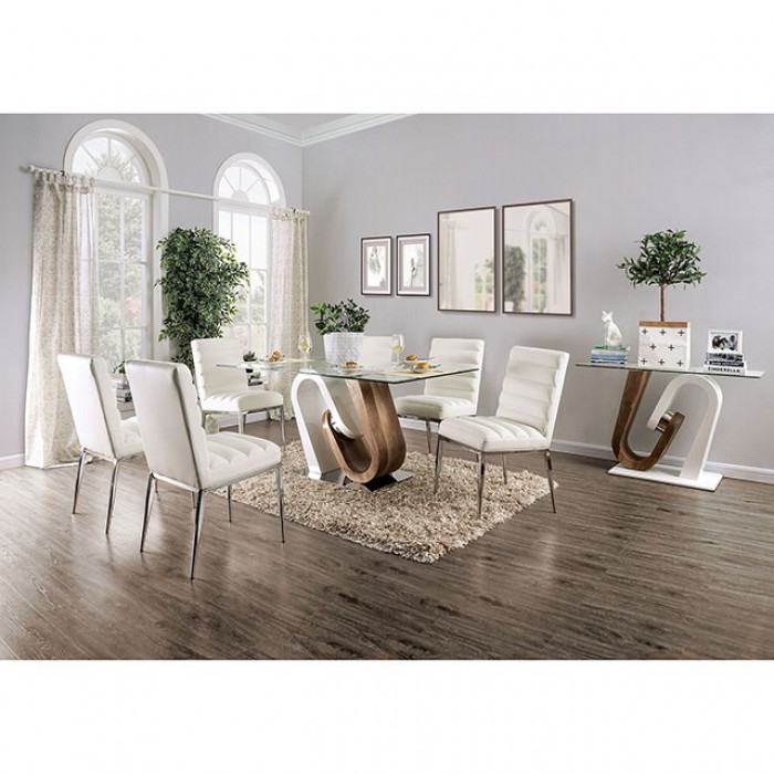 5 piece glass top dining table set