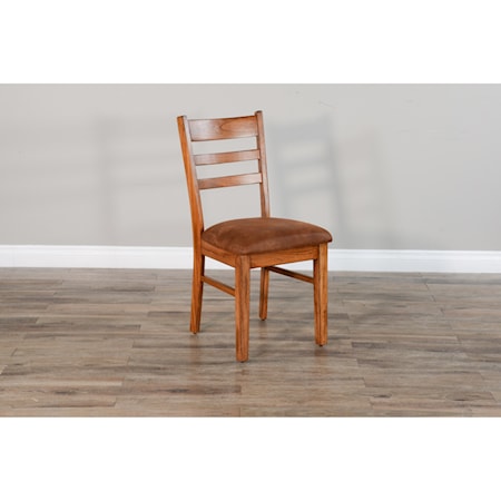 Ladderback Chair with Cushion Seat