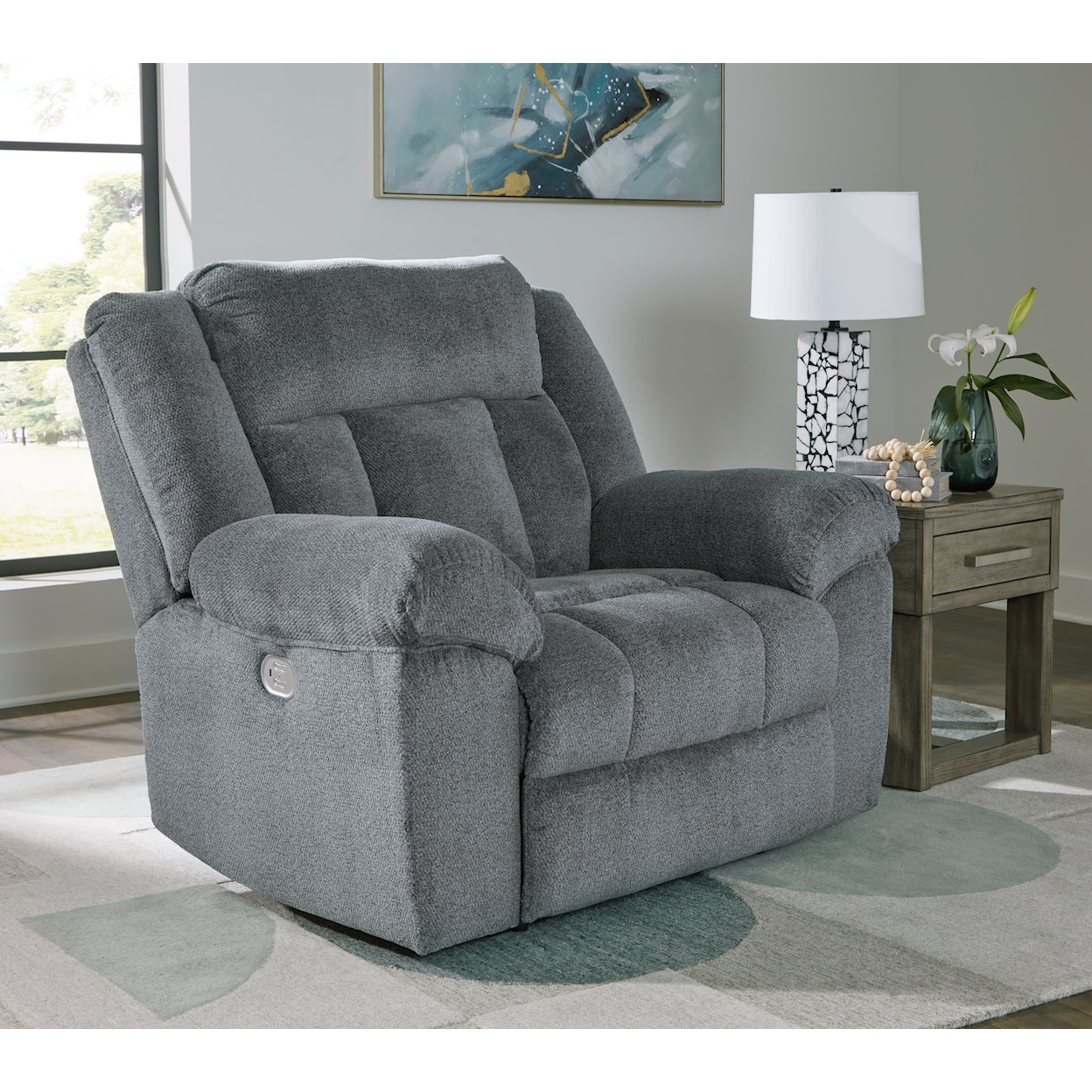 Ashley Furniture Signature Design Tip-Off PWR Recliner/ADJ Headrest