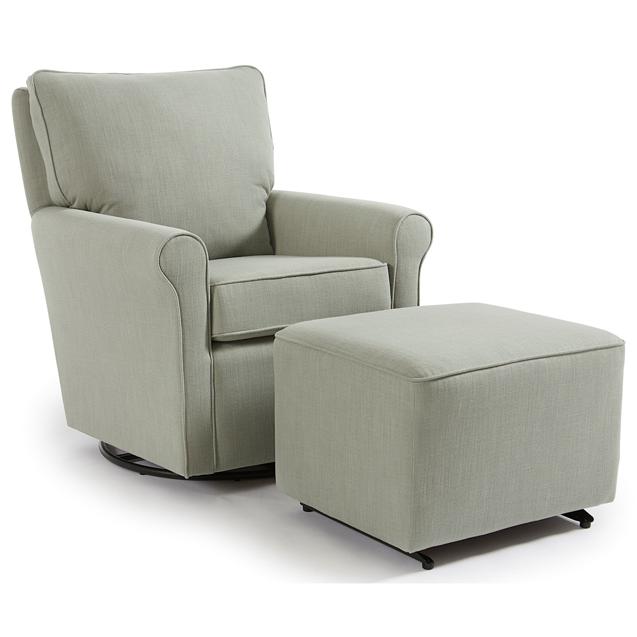 Best Home Furnishings Kacey Swivel Glider Chair & Ottoman