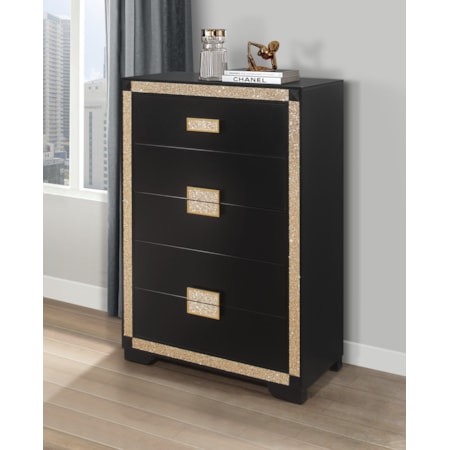 Two-Tone 5-Drawer Bedroom Chest