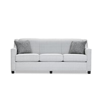 Contemporary Sofa with Sloped Arms