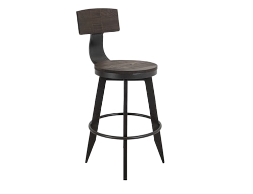 Transitional 24" Round Barstool