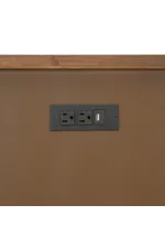 Flexsteel Statements Azalea Traditional Three-Drawer Nightstand with Integrated Power & Charging