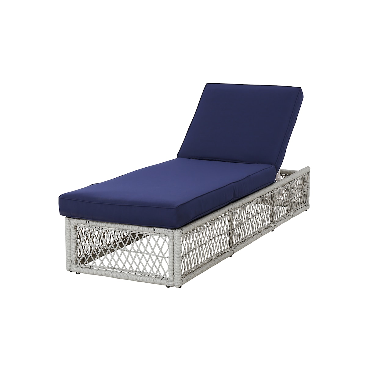 Accentrics Home Outdoor Simple Weave Chaise Lounge