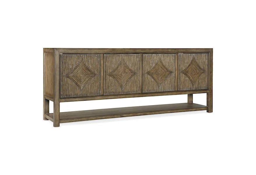 Sundance Entertainment Console by Hooker Furniture at Zak's Home