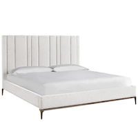 Contemporary Upholstered Queen Panel Bed