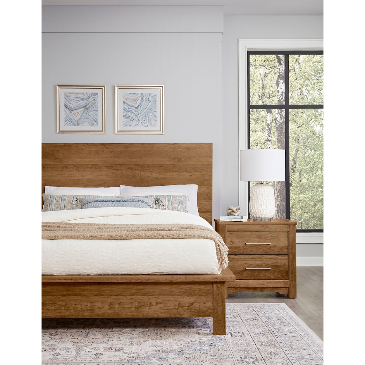 Vaughan Bassett Crafted Cherry - Medium King Terrace Bed