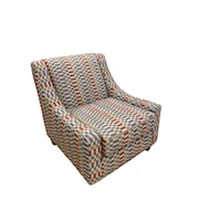 Accent Chair with Sloping Track Arms