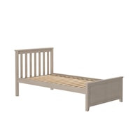 Youth Twin Single Bed in Stone