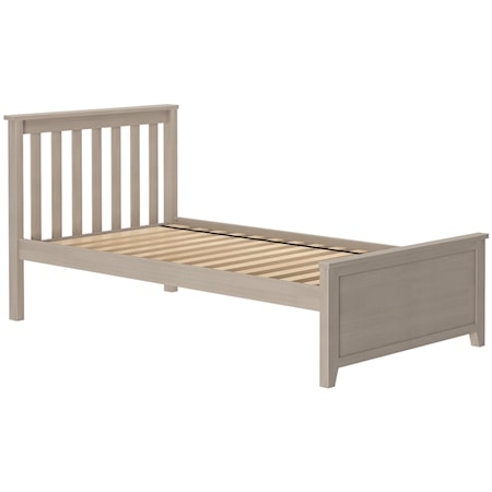 Youth Twin Single Bed in Stone