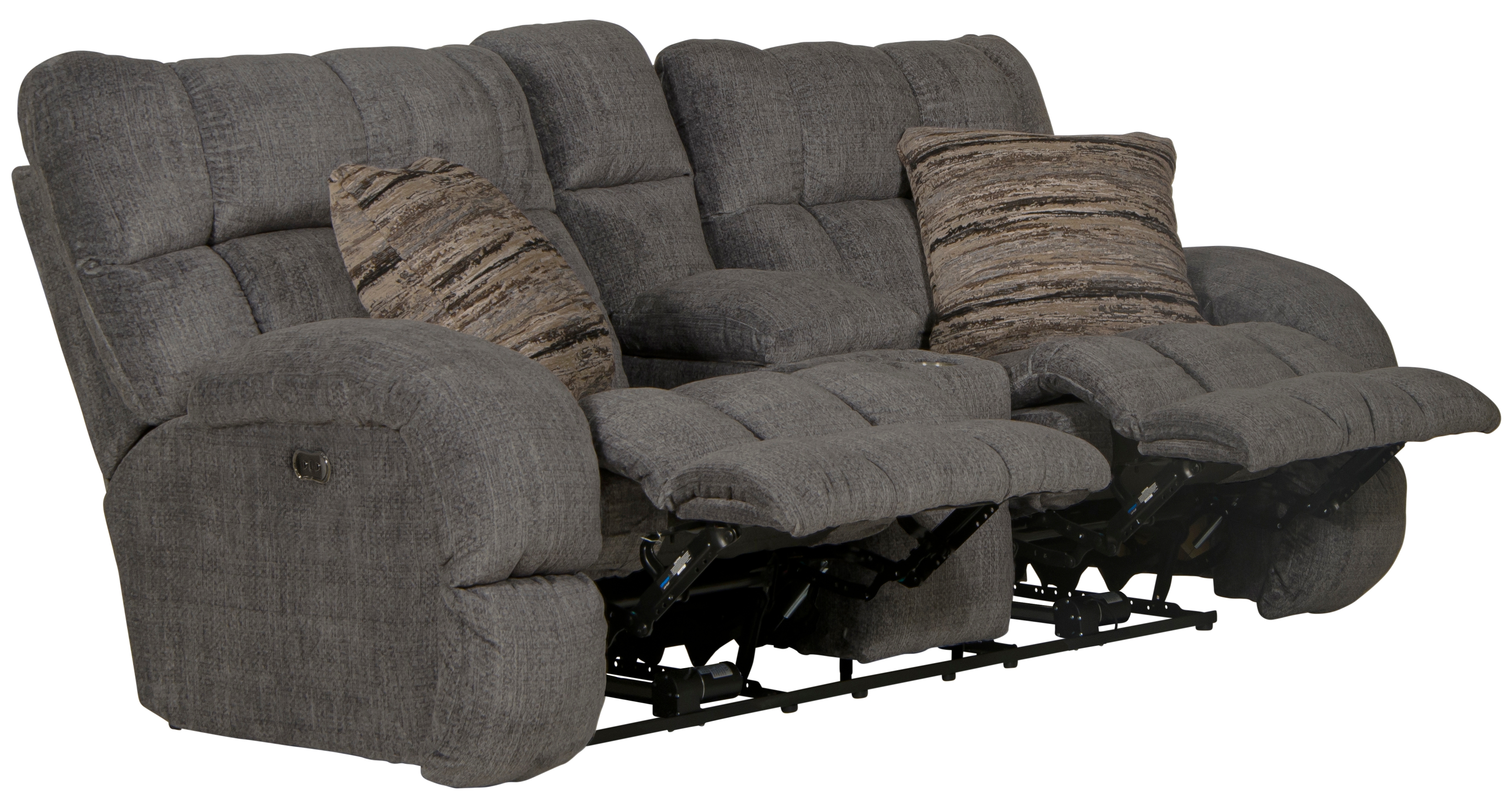 Catnapper Ashland Lay Flat Power Reclining Console Loveseat
