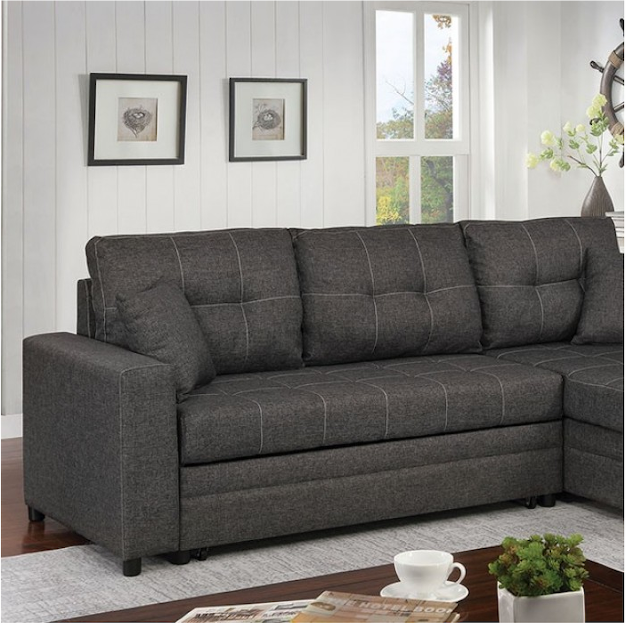 FUSA Vide Sectional Sofabed Chaise