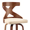 Armen Living Gayle 30" Swivel Upholstered Barstool