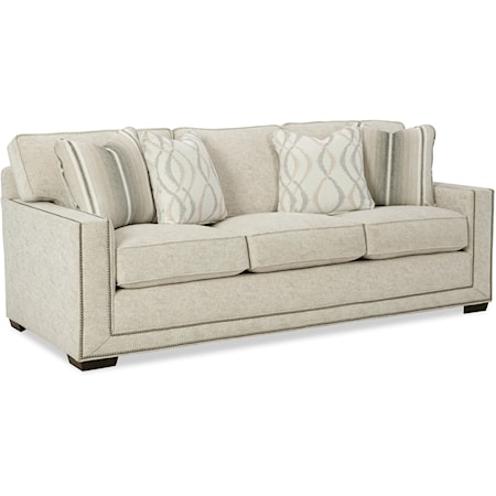 Transitional Sofa with Nailheads