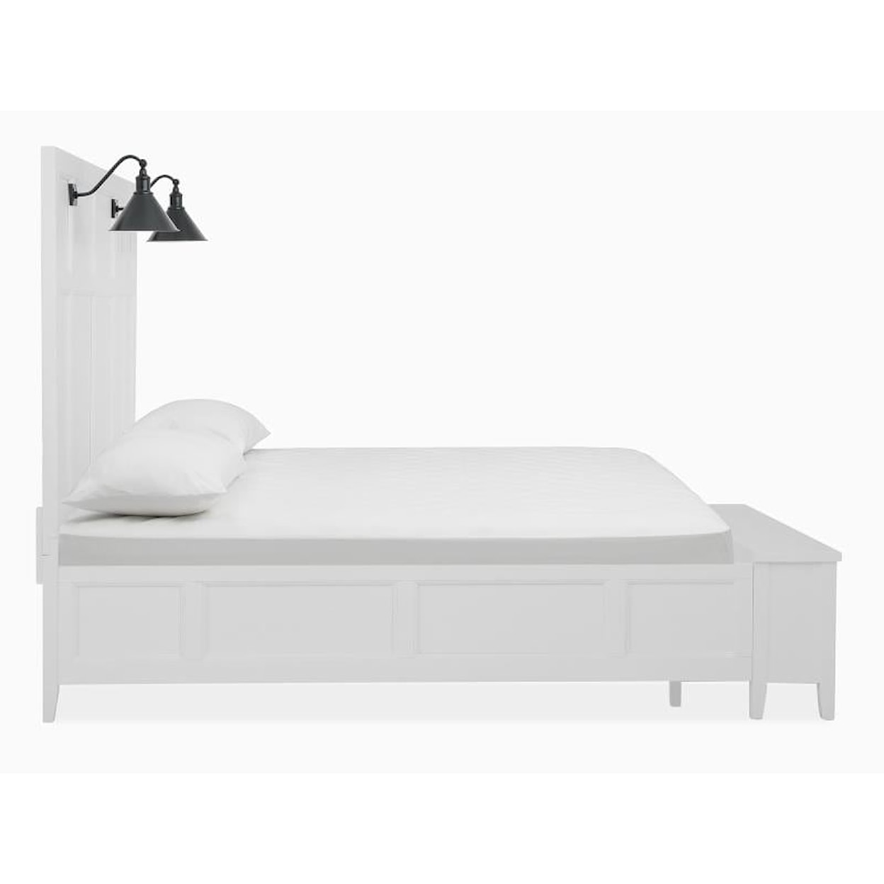 Magnussen Home Heron Cove Bedroom Queen Lamp Panel Storage Bed