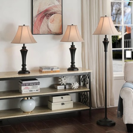 Set of 3 Lamp Set