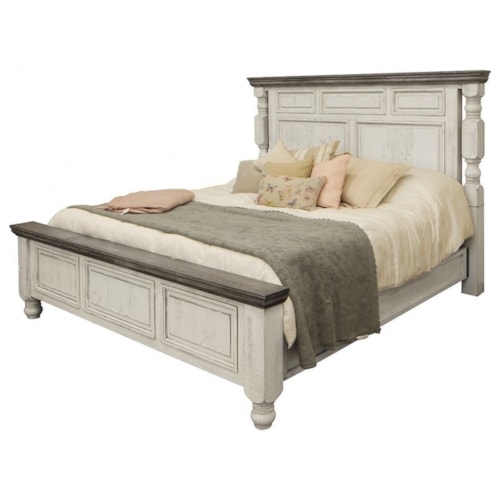 Farmhouse Two-Tone Queen Panel Bed