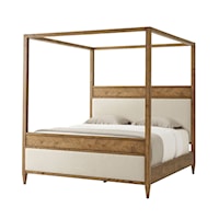 Upholstered Canopy California King Bed