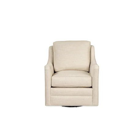 Transitional Swivel Glider Chair