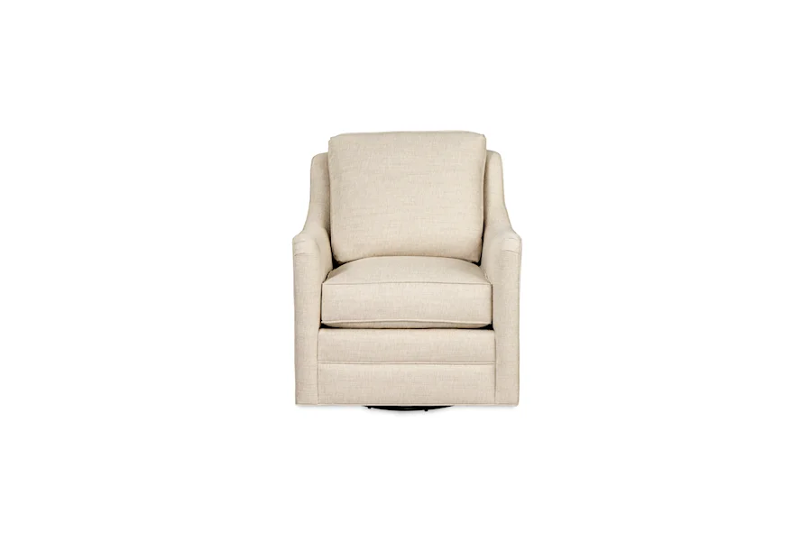 016210 Swivel Chair by Hickorycraft at Malouf Furniture Co.