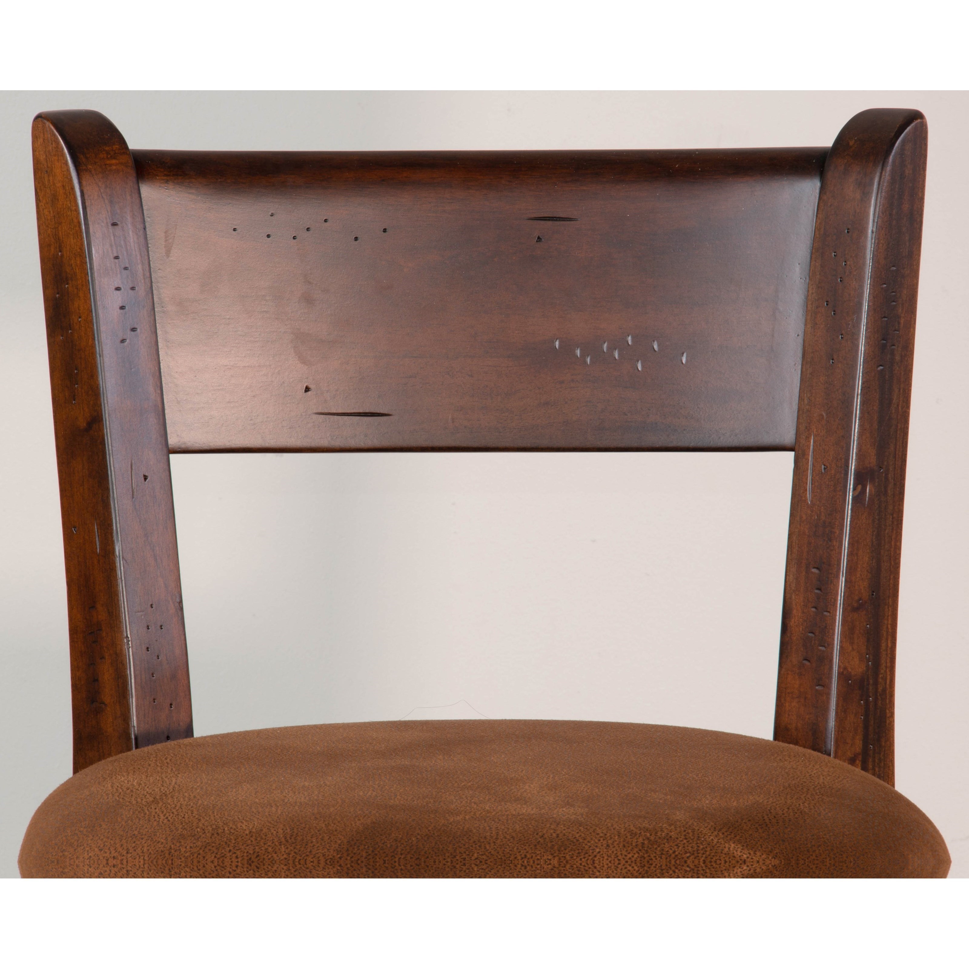 24"H Swivel Barstool, Cushion Seat &amp; Back