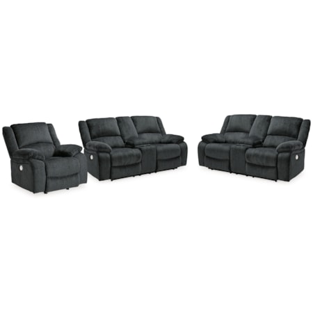 2 Power Reclining Loveseats And Recliner