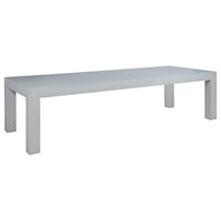 Contemporary Rectangular Dining Table with Leaf