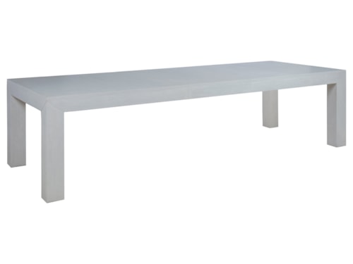 Contemporary Rectangular Dining Table with Leaf