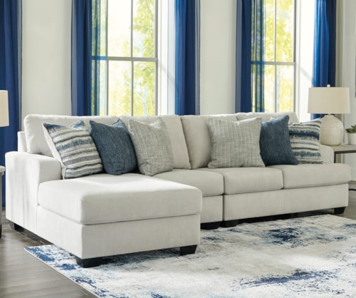 3-Piece Sectional with Chaise