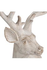 Crestview Collection White Hart Sculpture White Hart Deer Sculpture