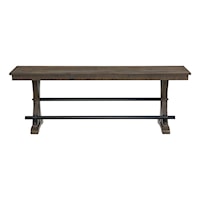 Farmhouse Counter Height Dining Bench