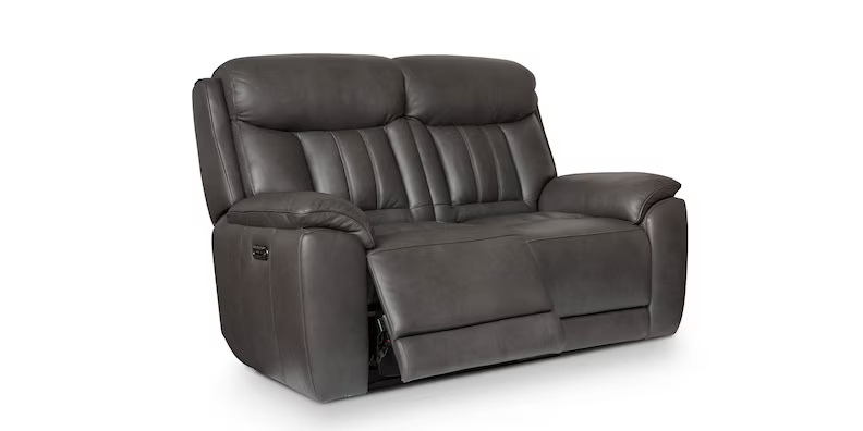 Bassett Club Level - Benson Benson Leather Power Reclining Loveseat