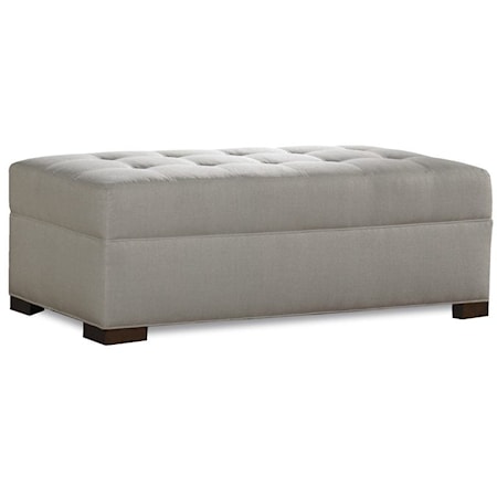 Traditional Ottoman with Tufting Detail