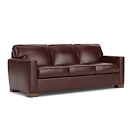 Contemporary Sofa with Loose Pillow Back