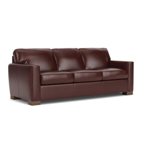 Contemporary Sofa with Loose Pillow Back