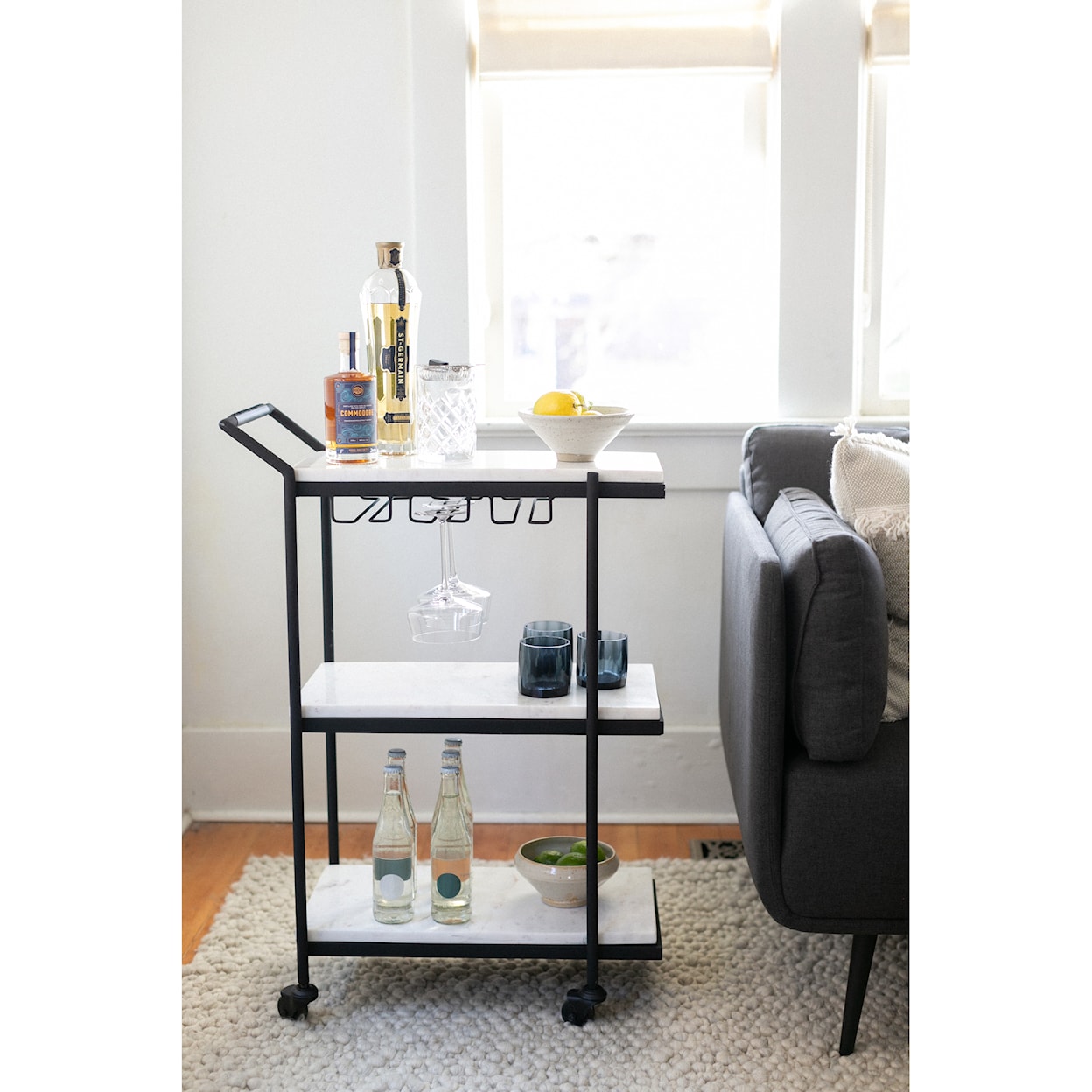 Moe's Home Collection After After Hours Bar Cart