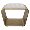 Uttermost Hoop Hoop Small Gold Bench