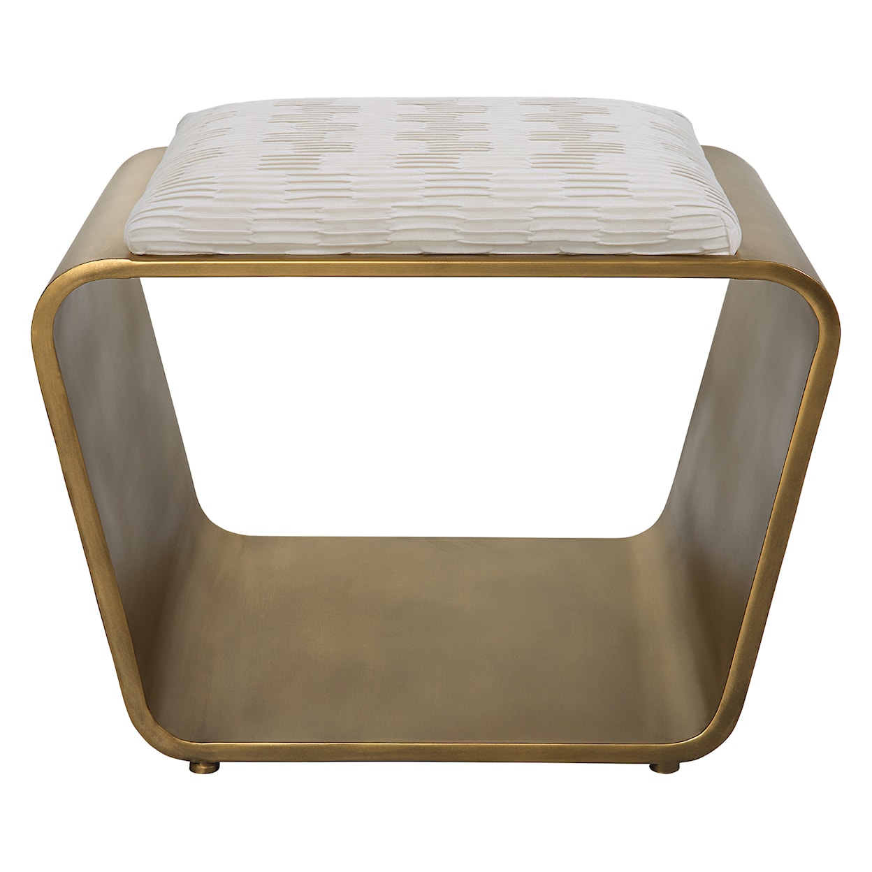 Uttermost Hoop Hoop Small Gold Bench