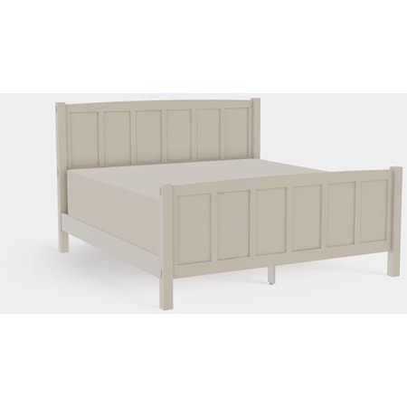 American Craftsman King Panel Bed with High Footboard